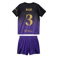 Barcelona Alejandro Balde #3 Bortaställ Barn 2026-27 Korta ärmar (+ Korta byxor)